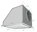 Victory 6-Inch Duct Recirculation Ceiling Kit for Range Hoods