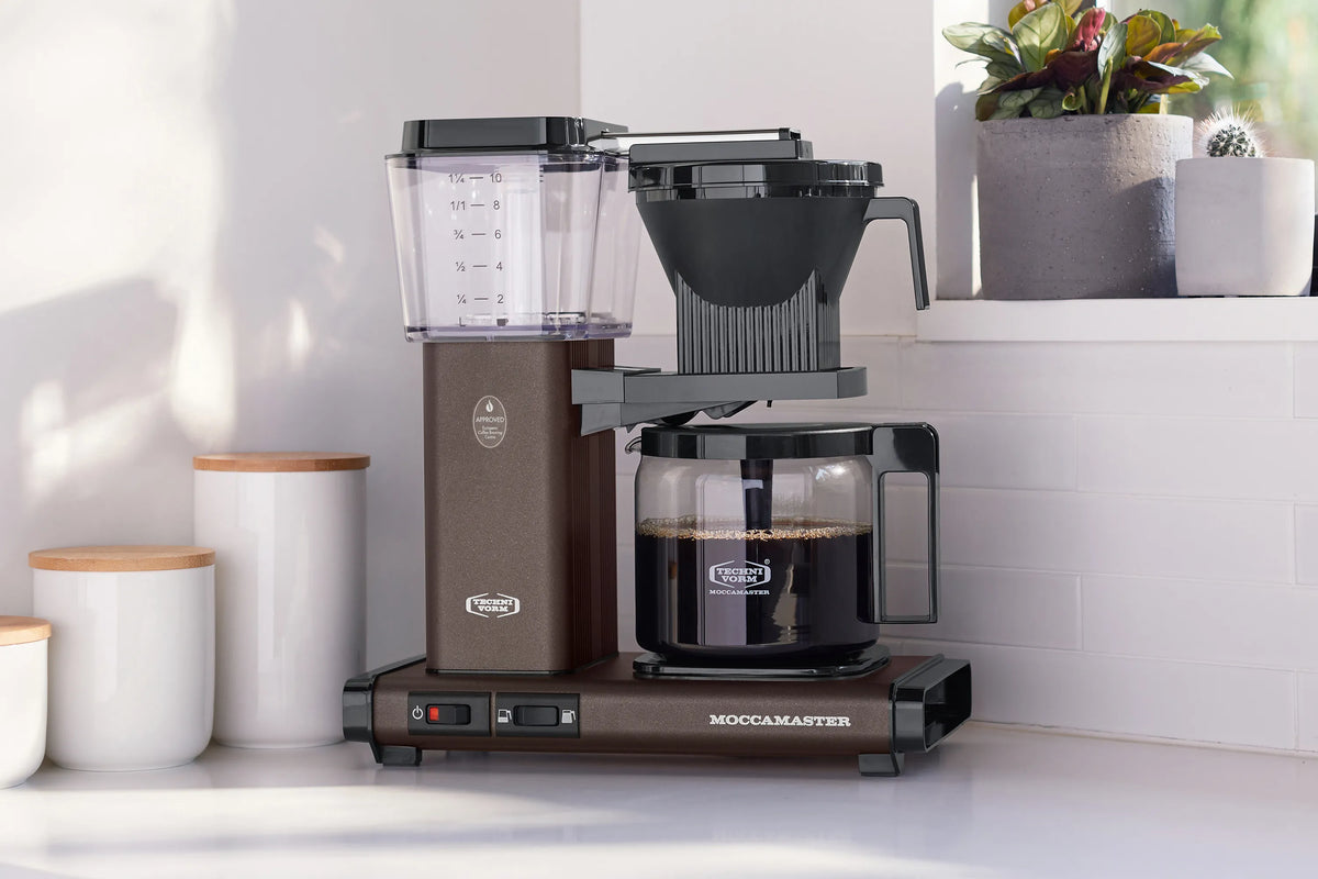 Moccamaster KBGV Select Glass Carafe 10-Cup Coffee Maker in Dutch Coco