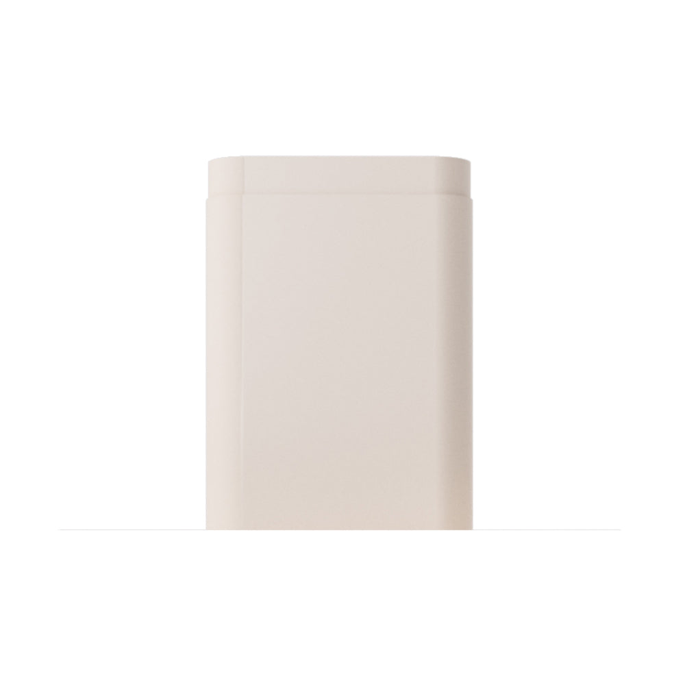 Antique white chimney extension sleeve, 31 1/2-inch height
