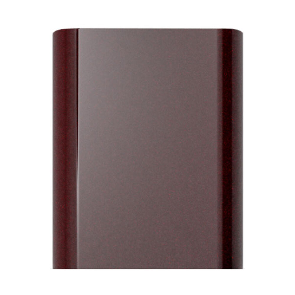 Burgundy chimney extension sleeve for kitchen hood, rectangular flue cover