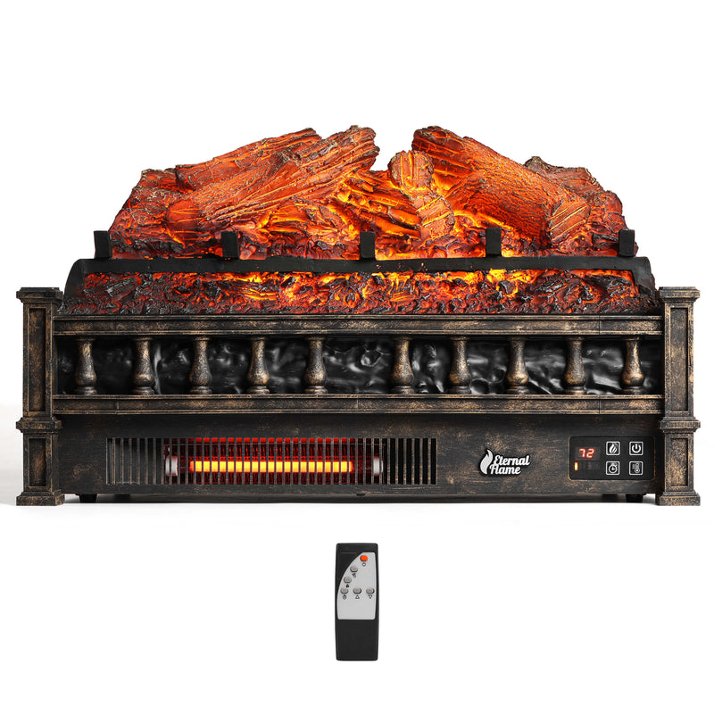 TURBRO Eternal Flame EF23-LG Electric Fireplace Logs (707-98-151A-BK)