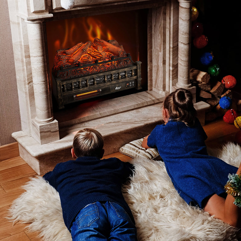 TURBRO Eternal Flame EF23-LG Electric Fireplace Logs (707-98-151A-BK)