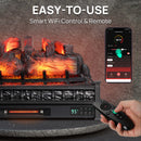 TURBRO Eternal Flame EF30-PB Electric Fireplace Logs (707-98-157AWIFI)