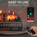 TURBRO Eternal Flame EF30-PB Electric Fireplace Logs (707-98-157AWIFI)