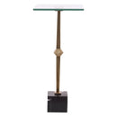 Parrot Uncle 11-Inch Square Side Table with Marble Base (EG-24-302)