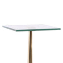Parrot Uncle 11-Inch Square Side Table with Marble Base (EG-24-302)
