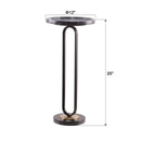 Parrot Uncle 12-Inch Round Side Table in Black (EG-24-304)