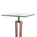 Parrot Uncle 11-Inch Modern Martini Table with White Marble (EG-24-308)