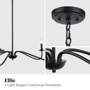 Parrot Uncle Ellie 5-Light Elegant Industrial Dimmable Chandelier