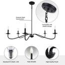 Parrot Uncle Ellie 5-Light Elegant Industrial Dimmable Chandelier