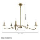 Parrot Uncle Ellie 5-Light Elegant Industrial Dimmable Chandelier