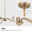 Parrot Uncle Ellie 5-Light Elegant Industrial Dimmable Chandelier