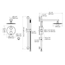 ZLINE Emerald Bay Thermostatic Shower System in Polished Gold (EMBY-SHS-T2-PG)
