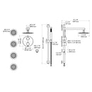 ZLINE Emerald Bay Thermostatic Shower System with Body Jets in Polished Gold (EMBY-SHS-T3-PG)