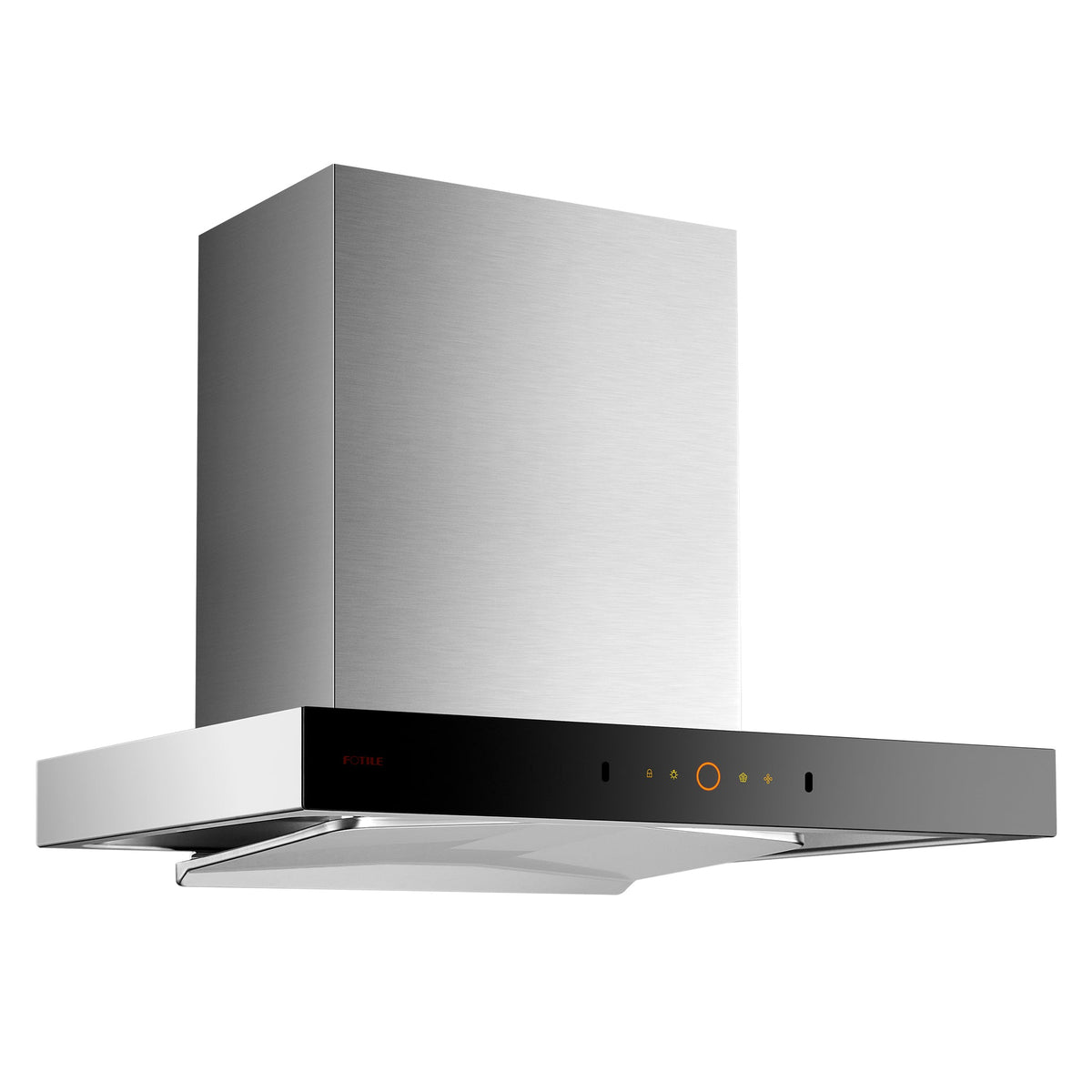 Fotile 30-Inch Smart Perimeter Vent Wall-Mount Range Hood with 1200 Max Equivalent CFM DC Motor, Mobile Control and Capture Shield in Stainless Steel (EMG7508S-i)