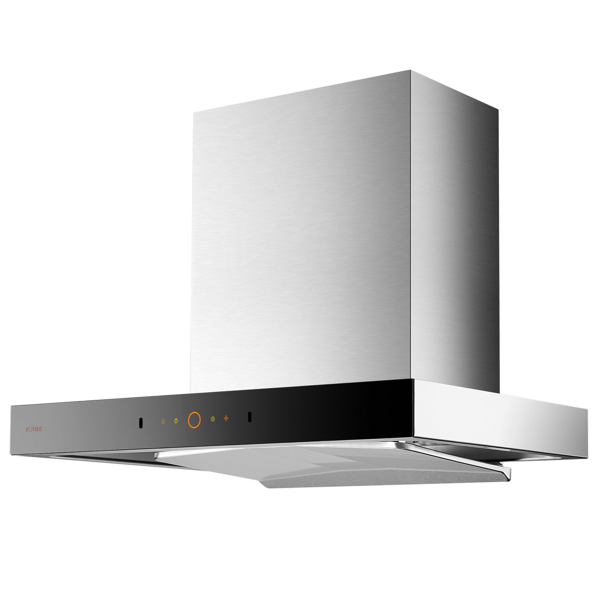 Fotile 30-Inch Smart Perimeter Vent Wall-Mount Range Hood with 1200 Max Equivalent CFM DC Motor, Mobile Control and Capture Shield in Stainless Steel (EMG7508S-i)