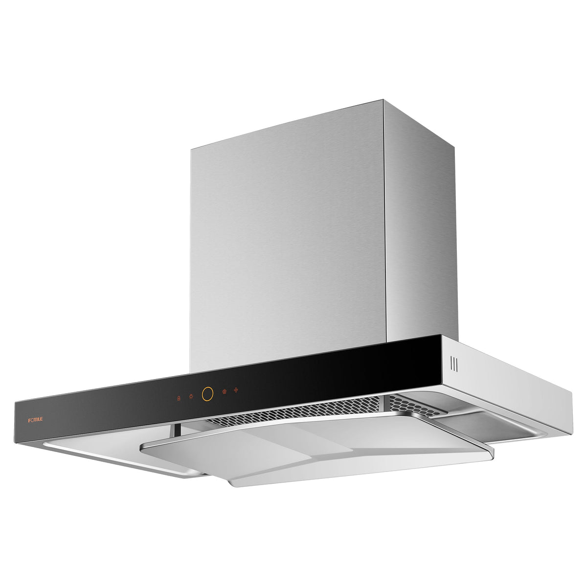 Fotile 36-Inch Smart Perimeter Vent Wall-Mount Range Hood with 1200 Max Equivalent CFM DC Motor, Mobile Control and Capture Shield in Stainless Steel (EMG9008S-i)