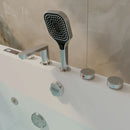 Empava 71-Inch Alcove Dual Massage Whirlpool Inline Heater 2-Person Bathtub with Revi-skin Therapy (EMPV-71PRO05)