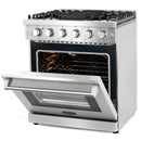 Cosmo 4-Piece Appliance Package - 30-Inch Gas Range, Under Cabinet Range Hood, Dishwasher and Refrigerator in Stainless Steel (COS-4PKG-089)