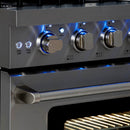 Cosmo 4-Piece Appliance Package - 36-Inch Gas Range, Wall Mount Range Hood, Dishwasher and Refrigerator in Stainless Steel (COS-4PKG-242)