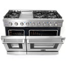 Cosmo 4-Piece Appliance Package - 48-Inch Gas Range, Dishwasher, Refrigerator and Wine Cooler in Stainless Steel (COS-4PKG-121)