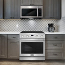 Cosmo 30-Inch Electric Range with 4 Burner Glass Cooktop and  4.8 Cu. Ft. Convection Oven in Stainless Steel (COS-ERC304KBD)