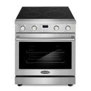 Cosmo 30-Inch Electric Range with 4 Burner Glass Cooktop and  4.8 Cu. Ft. Convection Oven in Stainless Steel (COS-ERC304KBD)