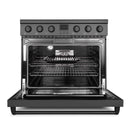 Cosmo 36-Inch Electric Range in Matte Black (COS-ERC365KBD-BK)