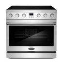 Cosmo Commercial 36-Inch 6.0 cu. ft. Electric Range with 5 Burner Glass Cooktop in Stainless Steel (COS-ERC365KBD)