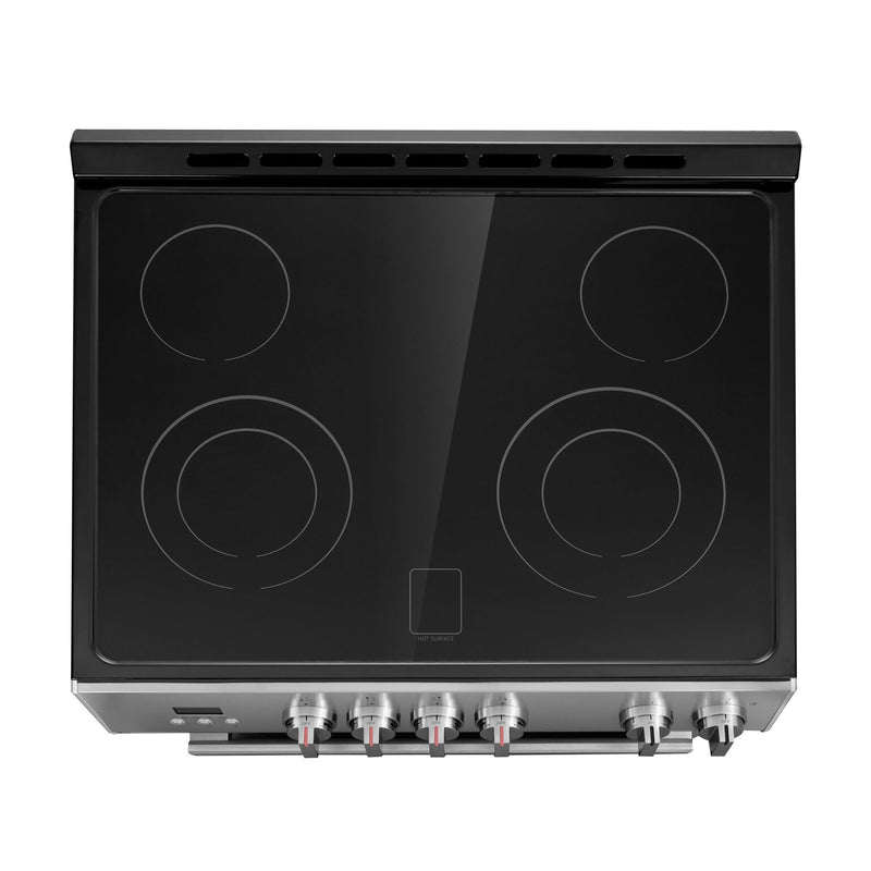 Cosmo 30-Inch High End Style Electric Range with 4 Burners and 5.0 Cu Ft. Convection Oven in Stainless Steel (COS-ERD304K)