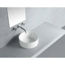 Kingston Brass Fauceture Park 15-3/4" Ceramic Round Vessel Sink, White (EV3103)