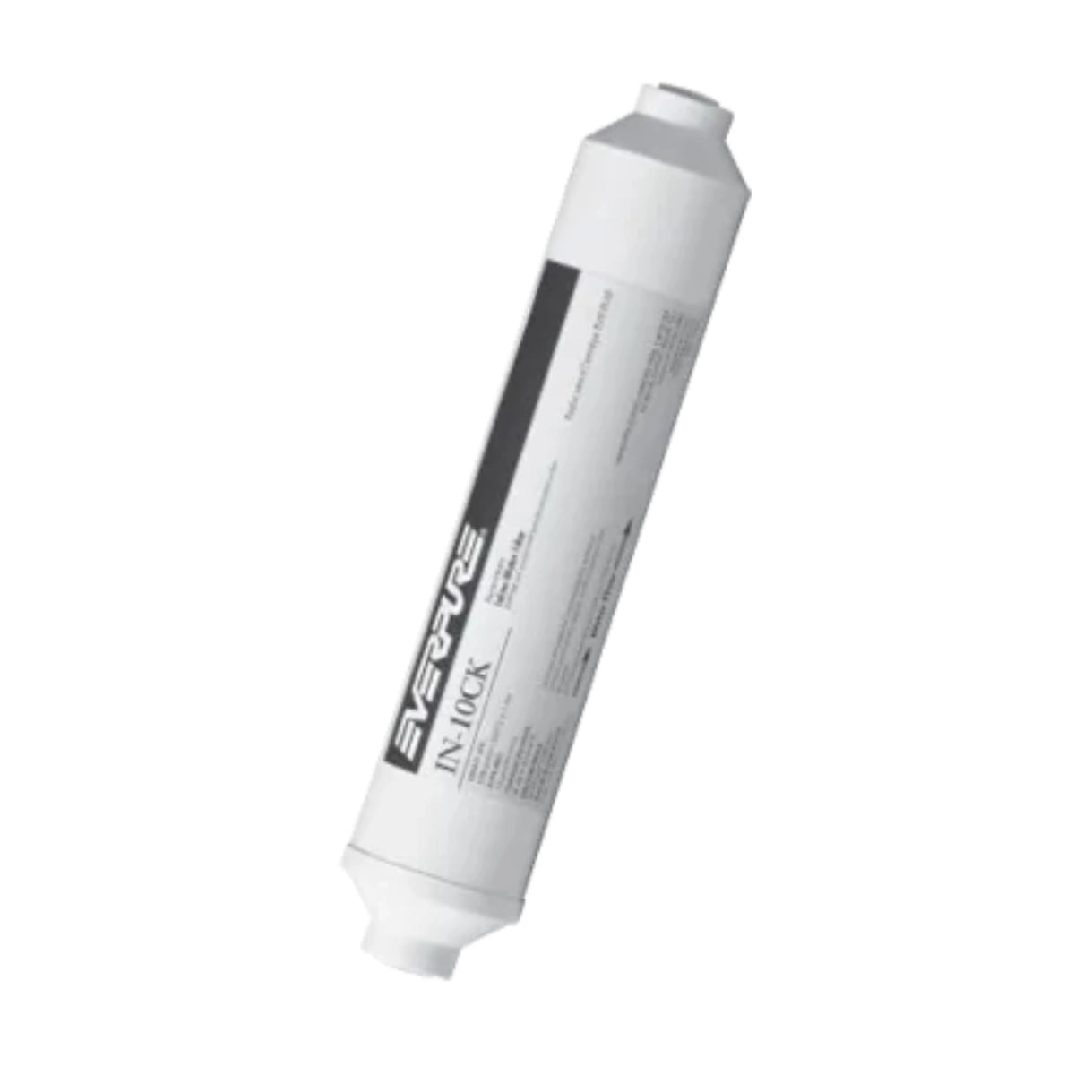 Everpure In-10CK in-line replacement filter cartridge, white cylindrical with end caps