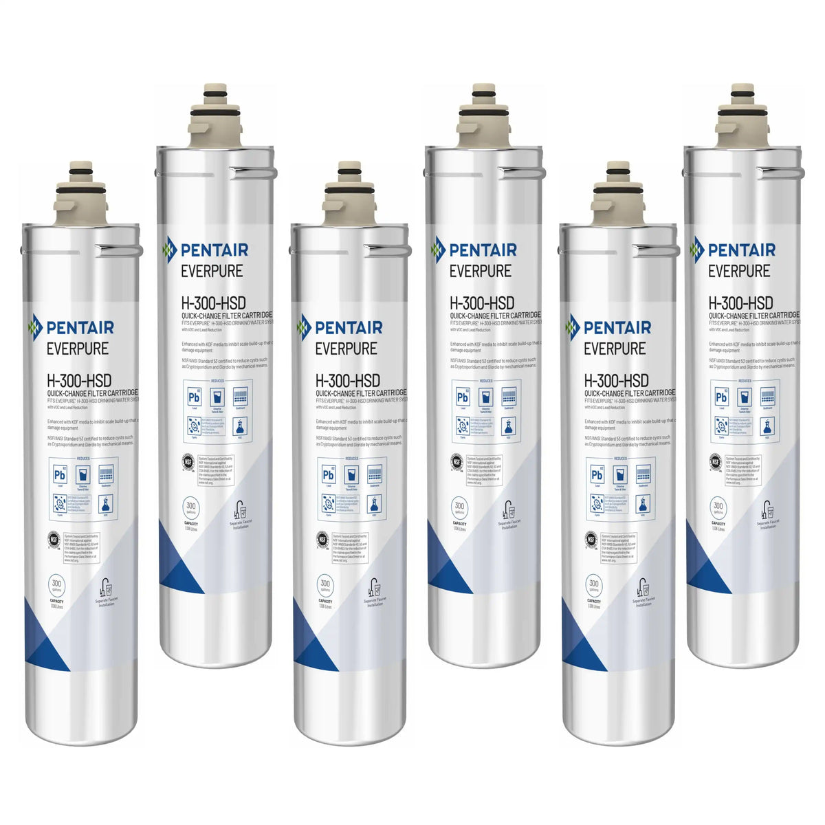 Multi-pack of H-300-HSD replacement filter cartridges side by side