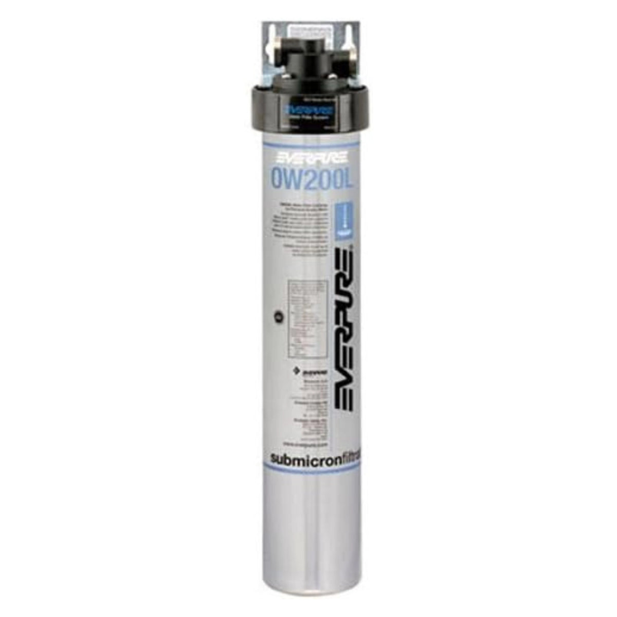 Everpure Element Micropure Charge filter cartridge with black top, EV971000, cylindrical