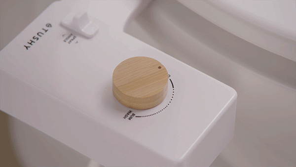 TUSHY Spa 3.0 Premium Bidet Attachment, Dual Temp Cold & Warm Water, Self Cleaning, Adjustable Pressure Nozzle & Angle Control