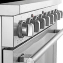 Forno 5-Piece Appliance Package - 36-Inch Electric Range, Wall Mount Range Hood, 36-Inch Refrigerator, Dishwasher, and 30-Inch Microwave Drawer in Stainless Steel