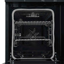 Forno 3-Piece Appliance Package - 48-Inch Electric Range, Wall Mount Range Hood, and 36-Inch Refrigerator in Black with Antique Brass Handle