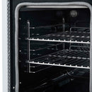 Forno Paolo 48-Inch Freestanding Electric Range with 6.7 Cu.Ft True Convection Oven in White with Antique Brass Handle  (FFSEL6011-48WHT)