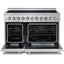 Forno Paolo 48-Inch Freestanding Electric Range with 6.7 Cu. Ft. True Convection Oven in Stainless Steel (FFSEL6011-48)