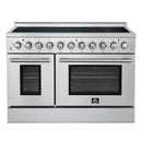 Forno Paolo 48-Inch Freestanding Electric Range with 6.7 Cu. Ft. True Convection Oven in Stainless Steel (FFSEL6011-48)