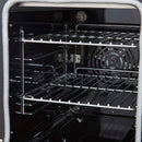 Forno 5-Piece Appliance Package - 48-Inch Electric Range, Wall Mount Range Hood, 36-Inch Refrigerator, Dishwasher, and 24-Inch Microwave Oven in Stainless Steel