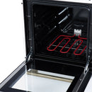 Forno Pallerano 20-Inch Freestanding Electric Range in White with Antique Brass Trim (FFSEL6052-20WHT)