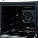 Forno Loiano 24-Inch Freestanding Electric Range in White with Antique Brass Trim (FFSEL6069-24WHT)