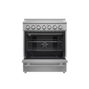 Forno 5-Piece Appliance Package - 30-Inch Electric Range, Wall Mount Range Hood, 36-Inch Refrigerator, Dishwasher, and 30-Inch Microwave Oven in Stainless Steel