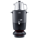 SAKI Chaiovar Electric Samovar - 4L Stainless Steel Electric Tea Maker, Temperature Display, Large Ceramic Teapot, Boil Dry & Auto Shut Off, Best for Persian, Russian, and Turkish Tea