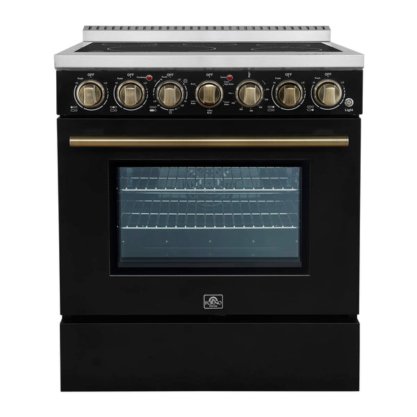 Forno Paolo 30-Inch Freestanding Electric Range in Black (FFSEL6011-30BLK)