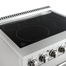 Forno 5-Piece Appliance Package - 30-Inch Electric Range, Wall Mount Range Hood, 60-Inch Refrigerator, Dishwasher, and 24-Inch Microwave Drawer in Stainless Steel