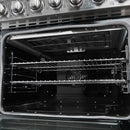 Forno 5-Piece Appliance Package - 30-Inch Electric Range, Wall Mount Range Hood, 36-Inch Refrigerator, Dishwasher, and 24-Inch Microwave Drawer in Stainless Steel