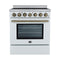 Forno Paolo 30-Inch Freestanding Electric Range in White (FFSEL6011-30WHT)