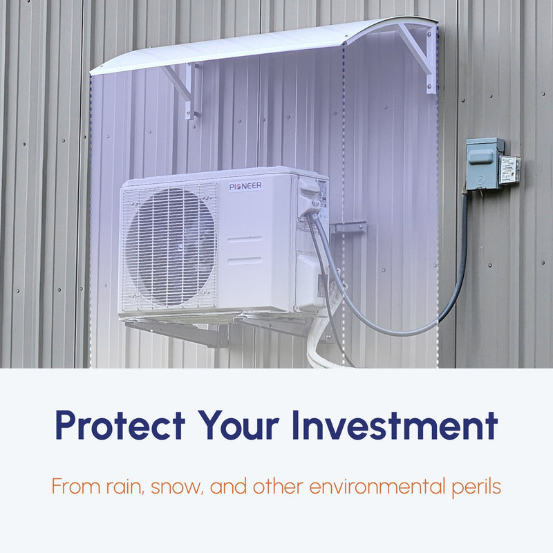 Pioneer EliteGuard Outdoor Metal Shelter for Mini Split Condensing Units (BRK-RFA-MS-2P)